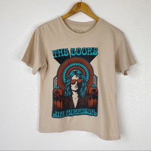 The Doors Tan and Blue Graphic Band Tee